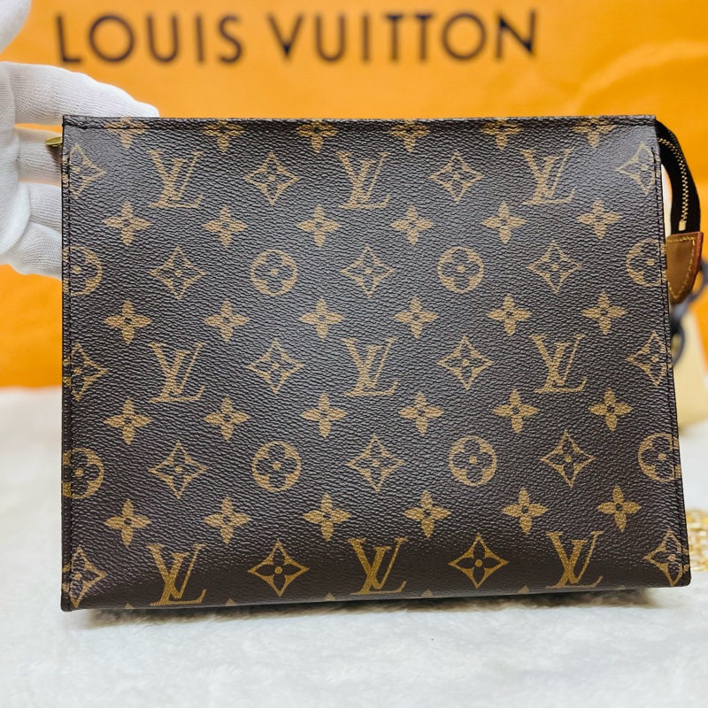 LV原花m47542手拿包 洗漱包-3