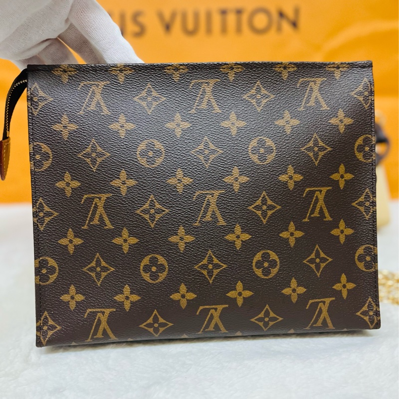 LV原花m47542手拿包 洗漱包-4