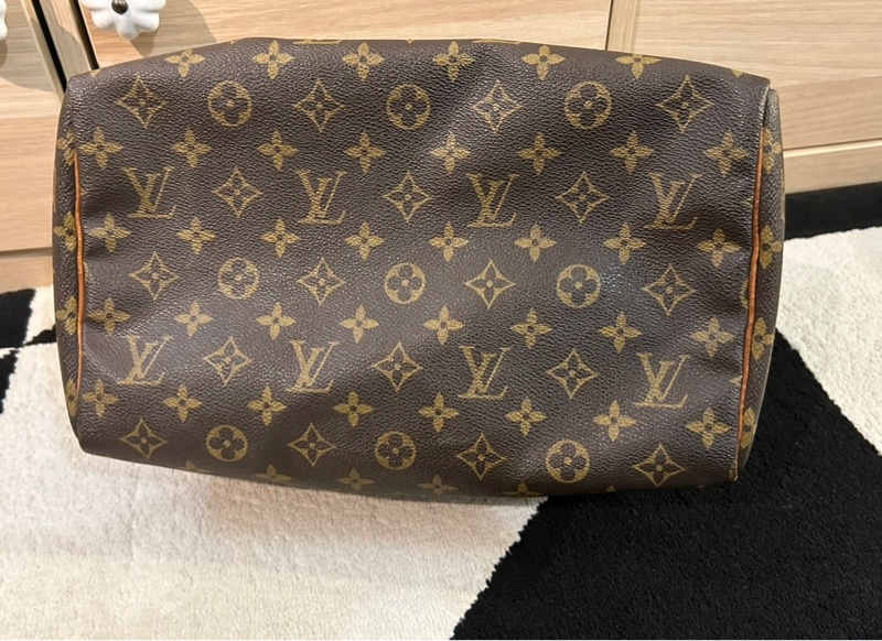 LV真品正品老花speedy 30 波斯頓包,低價起標無底價-3