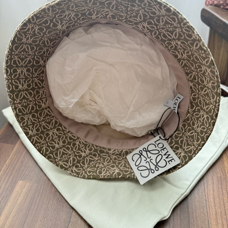 全新💫 Anagram經典緹花帆布漁夫帽/遮陽帽（酪梨綠）-4