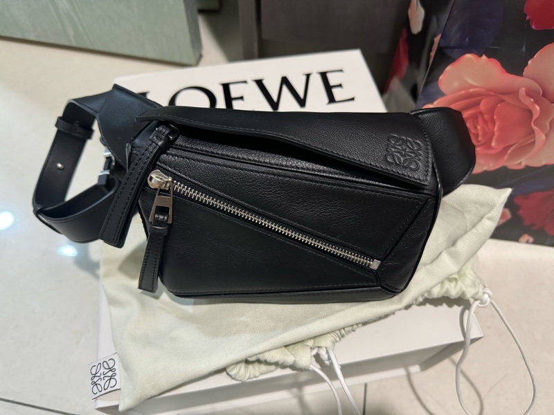 Mini Puzzle Bumbag 經典小牛皮腰包-2