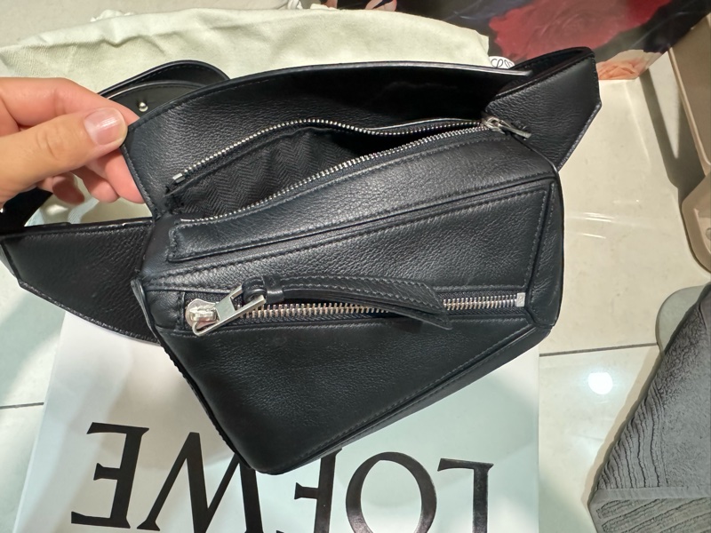 Mini Puzzle Bumbag 經典小牛皮腰包-4