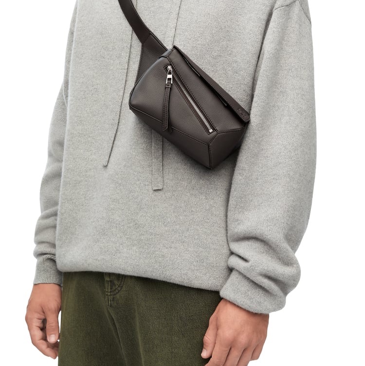 Mini Puzzle Bumbag 經典小牛皮腰包-5