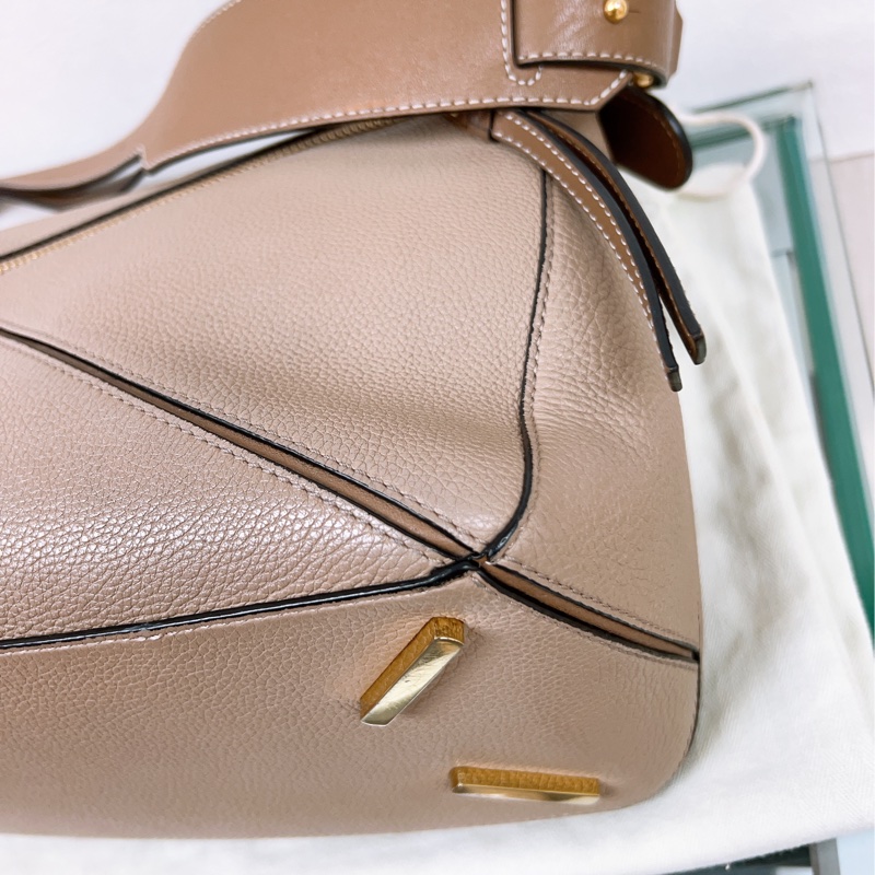 (已出❌) Loewe puzzle medium 幾何包 中號 沙色-11