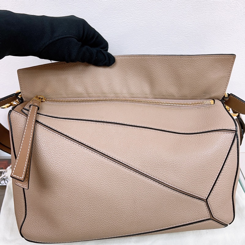 (已出❌) Loewe puzzle medium 幾何包 中號 沙色-13