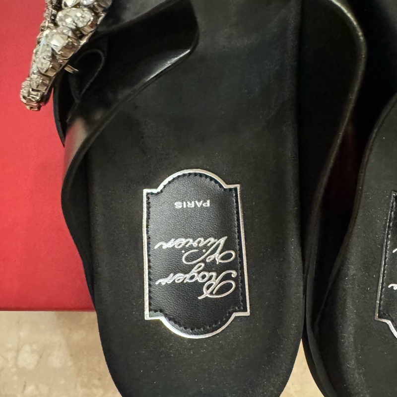 全新Roger vivier 水鑽勃肯拖鞋/涼鞋36號-11