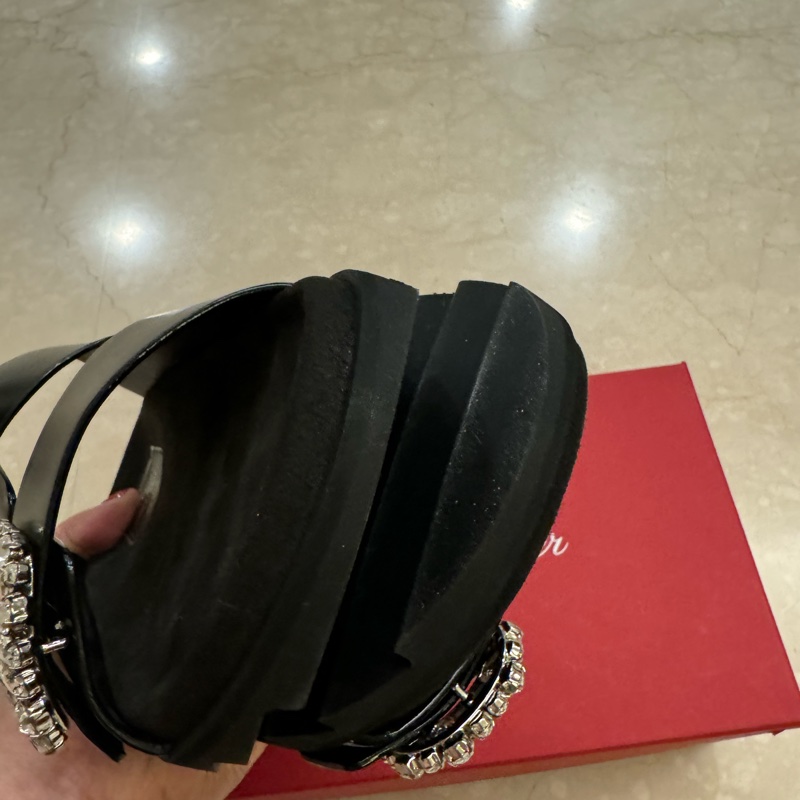 全新Roger vivier 水鑽勃肯拖鞋/涼鞋36號-15