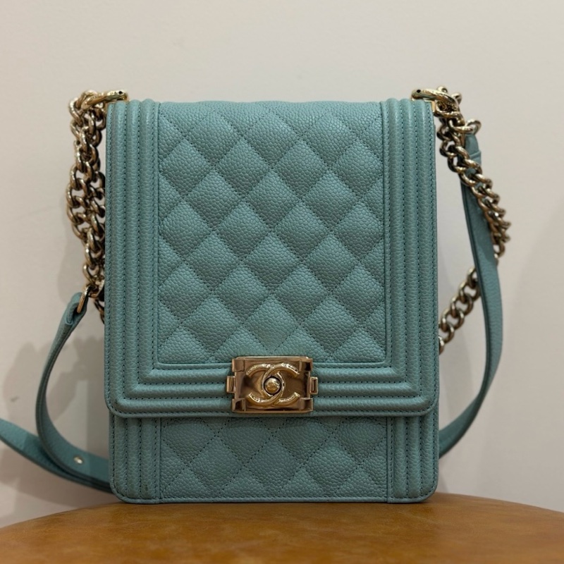 Chanel 竪版leboy Tiffany Blue-0