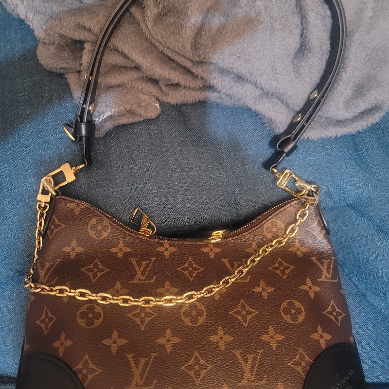 LV BOULOGEN黑牛角 肩背包~全場最低不議價-20