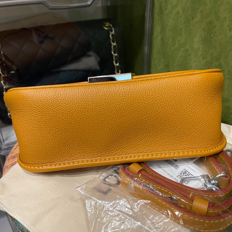 他團售出❌美品🎁櫃上76500🔥LV Buci 蜜蠟 焦糖色LOUIS VUITTON/側背包/肩背包/M59459 法棍包 腋下包 斜揹包-23