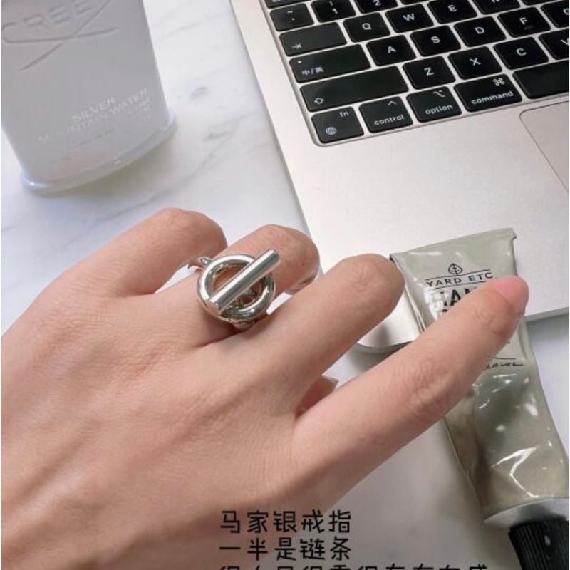 愛馬仕Hermes全新全配銀戒-2