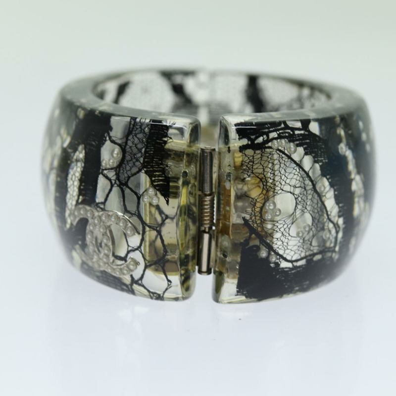 【日本直送】香奈兒 COCO 標誌手鍊 黑色 CC Auth am6015-1