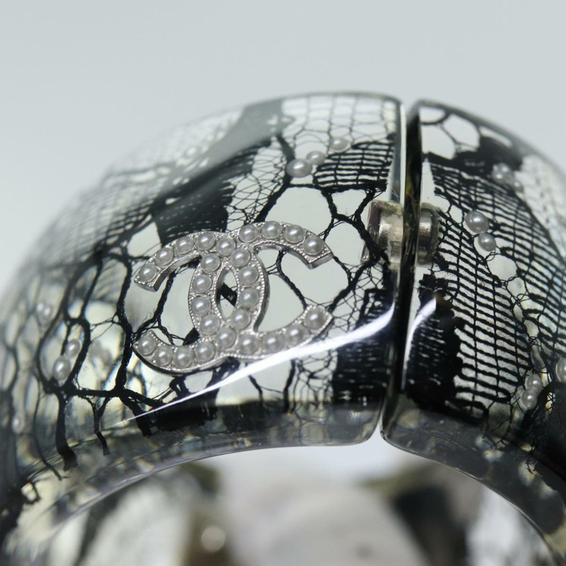 【日本直送】香奈兒 COCO 標誌手鍊 黑色 CC Auth am6015-9