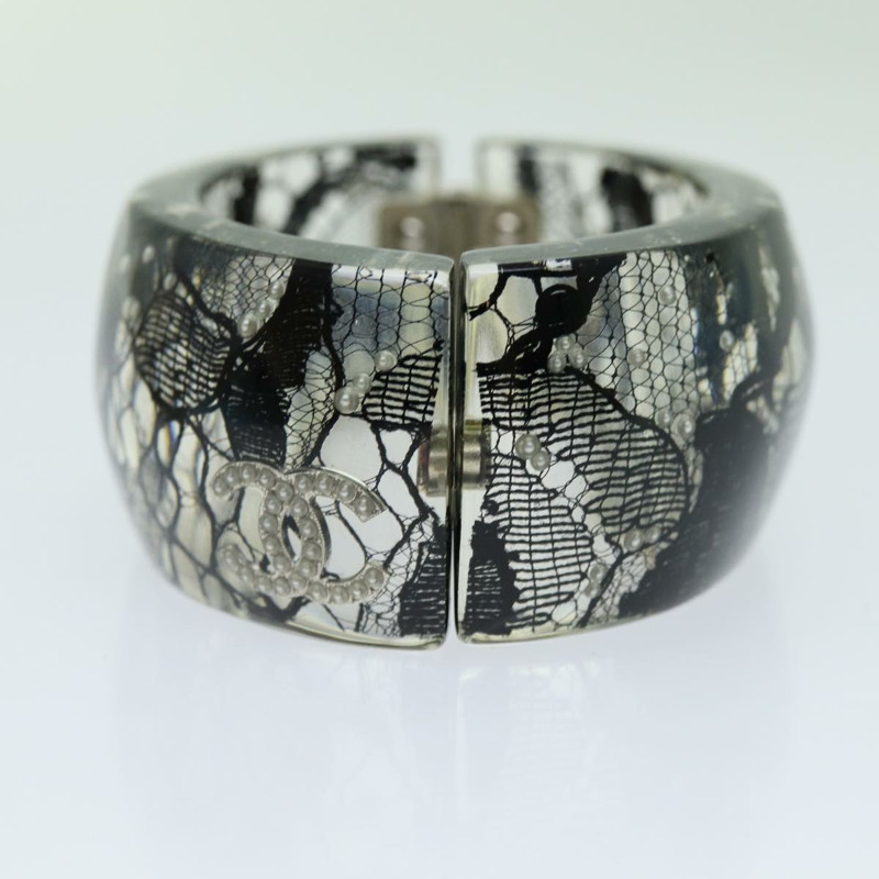 【日本直送】香奈兒 COCO 標誌手鍊 黑色 CC Auth am6015-12