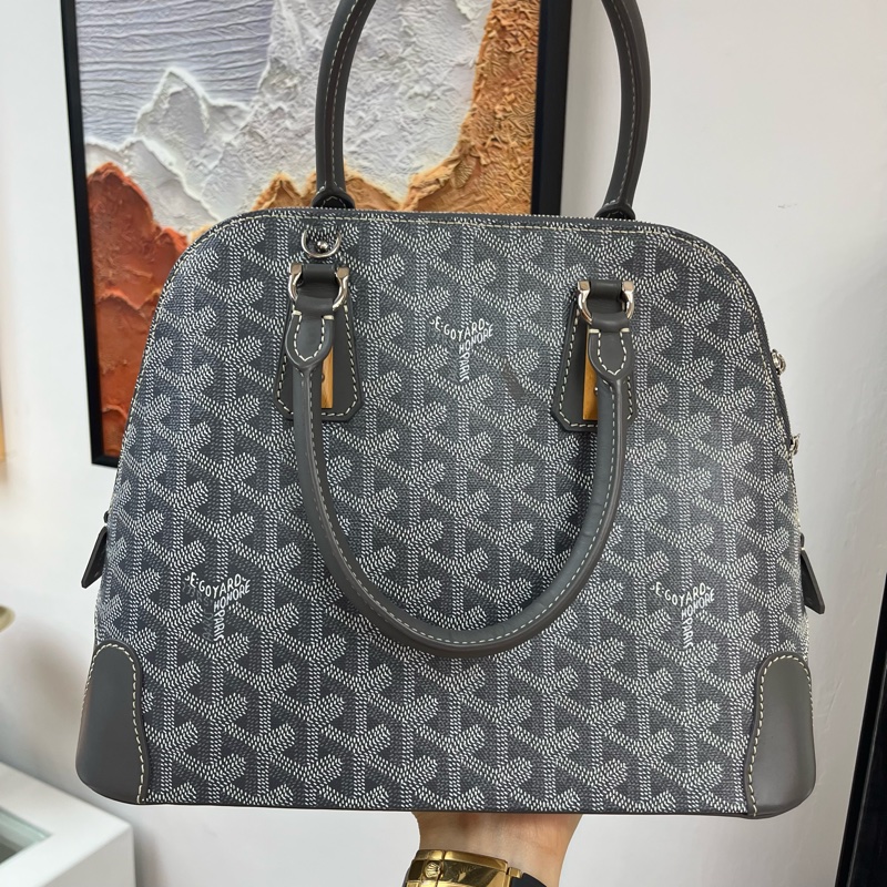 Goyard vendome 新款老花保齡球 貝殼包 罕有特別色 灰色 手提包 斜孭包🖤-2