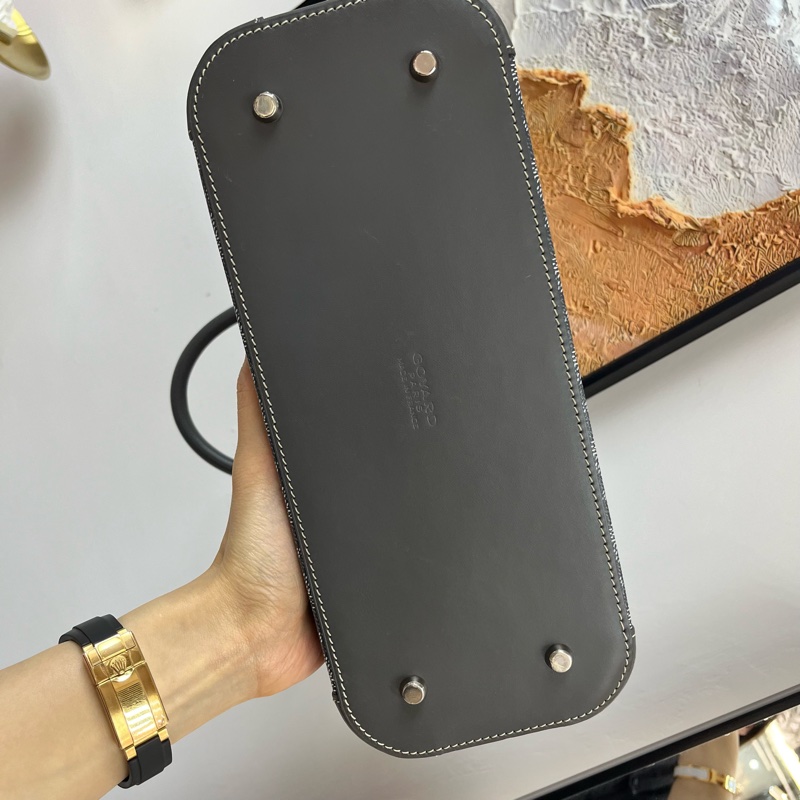 Goyard vendome 新款老花保齡球 貝殼包 罕有特別色 灰色 手提包 斜孭包🖤-3