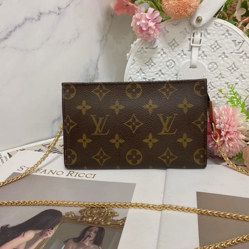 Louis Vuitton 老花單肩包麻將包鏈條包 手機也可以裝-8
