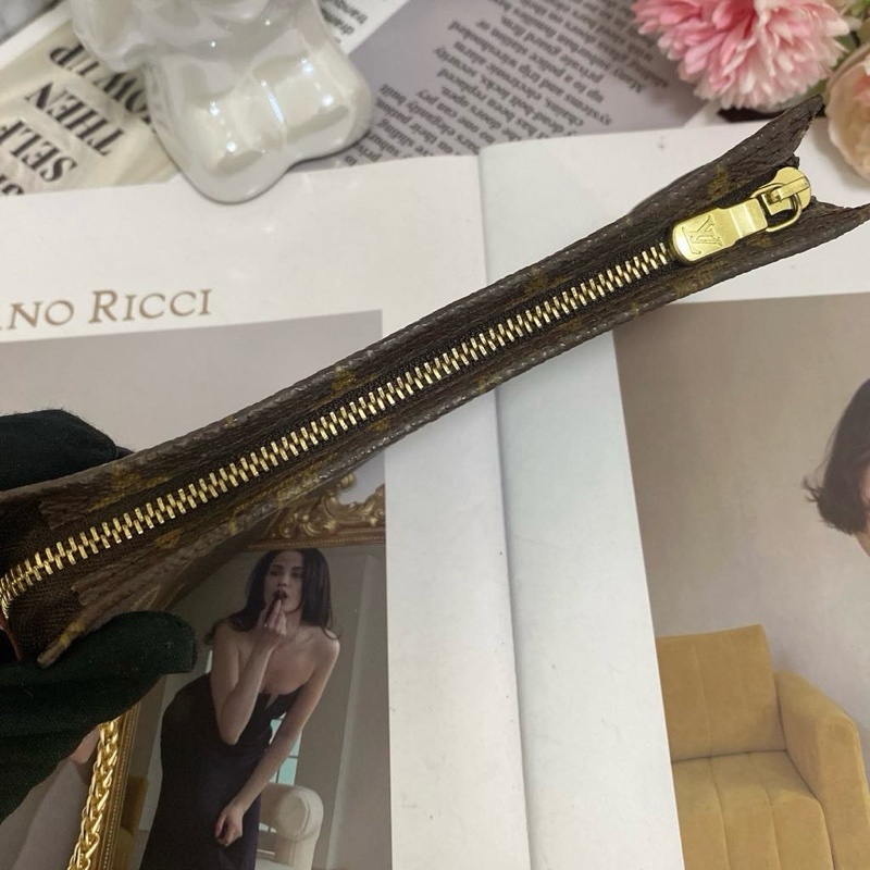 Louis Vuitton 老花單肩包麻將包鏈條包 手機也可以裝-17