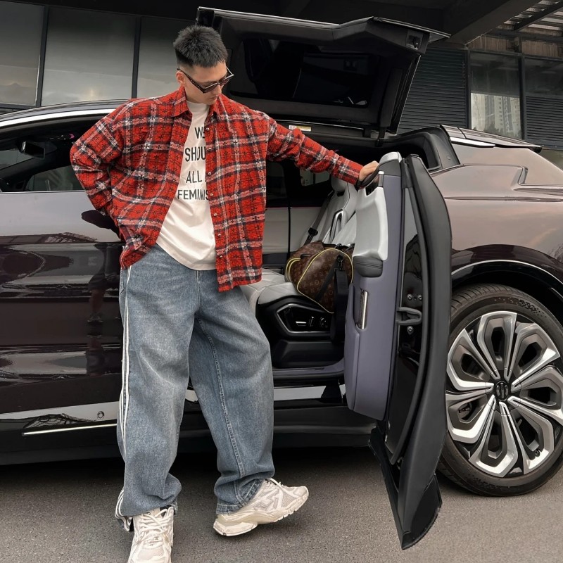 Chrome Hearts 克羅心 十字印花 紅格襯衫(男女同款)-6