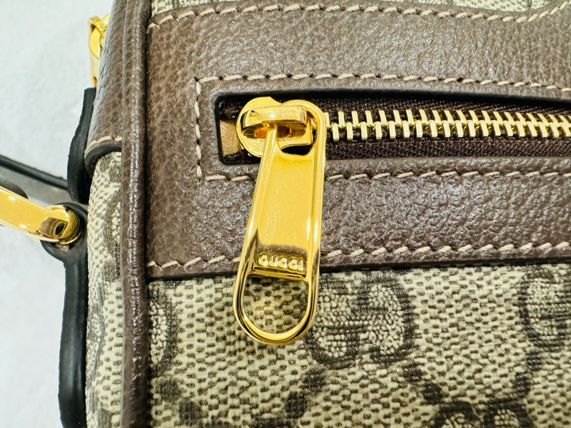 🚫售出🚫近新閒置正品 GUCCI 古馳 經典ophidia系列牛皮拉鍊 迷你肩背包-2