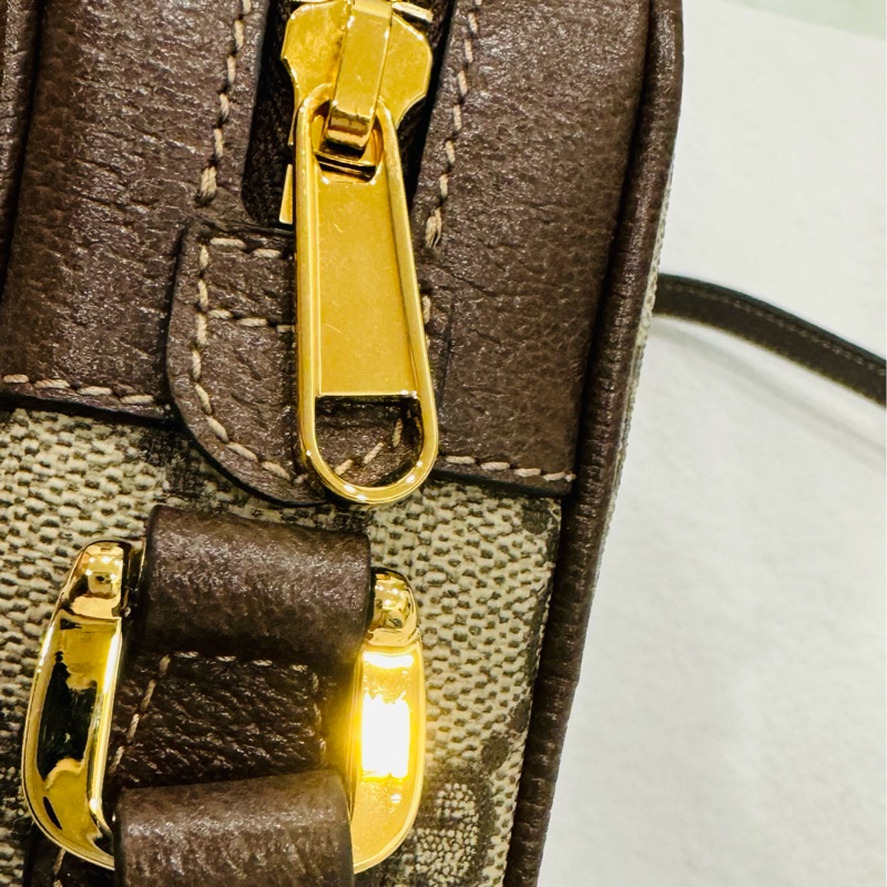 🚫售出🚫近新閒置正品 GUCCI 古馳 經典ophidia系列牛皮拉鍊 迷你肩背包-18