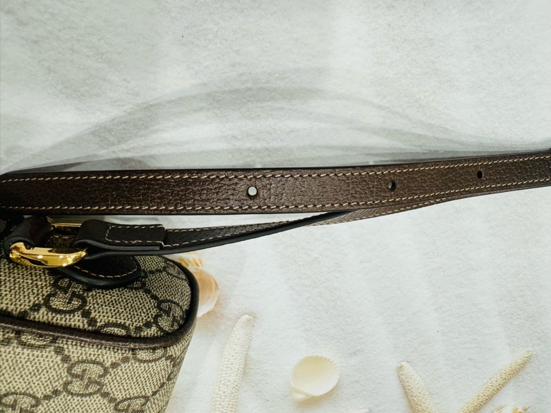 🚫售出🚫近新閒置正品 GUCCI 古馳 經典ophidia系列牛皮拉鍊 迷你肩背包-21