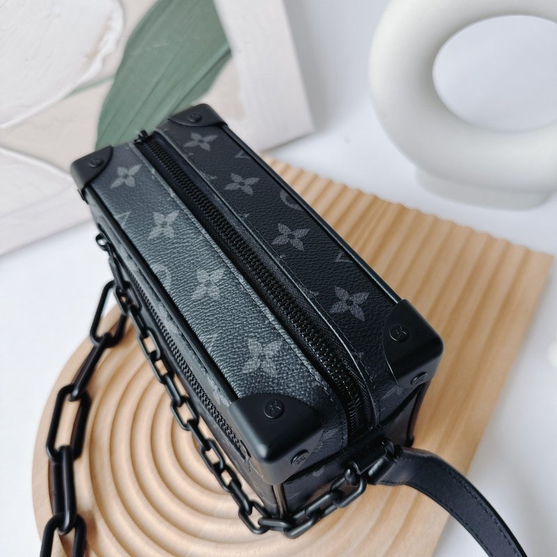 LV SOFT TRUNK系列 經典Eclipse帆布拉鍊斜背方包 M44735 降價優惠-4