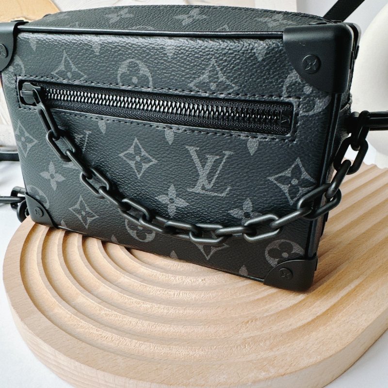LV SOFT TRUNK系列 經典Eclipse帆布拉鍊斜背方包 M44735 降價優惠-8