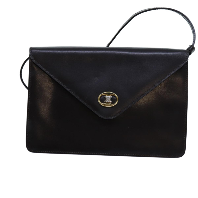 【日本直送】CELINE 肩背包 皮革 深棕色 正品 70813-12