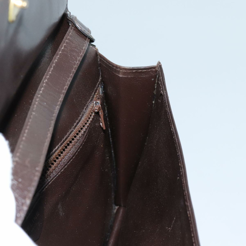 【日本直送】CELINE 肩背包 皮革 深棕色 正品 70813-21