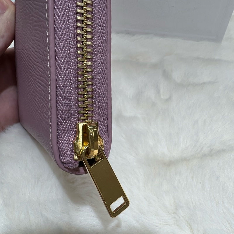 Celine 粉紫色 短錢包-11