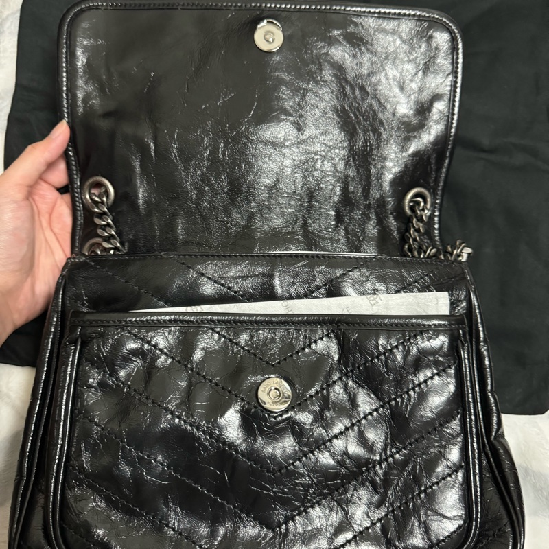 YSL NIKI中號黑色-3