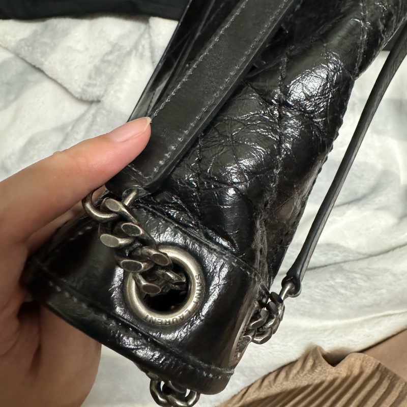 YSL NIKI中號黑色-11