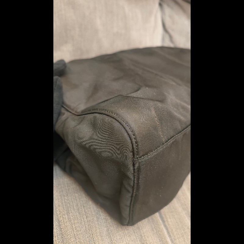 白菜價格💙實用稀有款💙 PRADA 皮穿鏈托特包/電腦包/多用途包/媽媽包-7