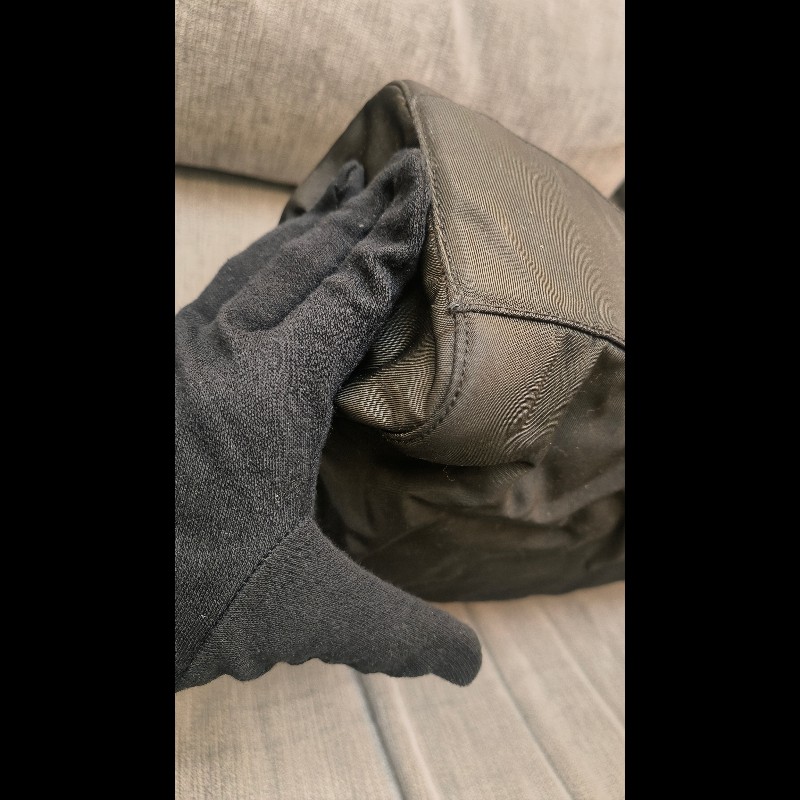 白菜價格💙實用稀有款💙 PRADA 皮穿鏈托特包/電腦包/多用途包/媽媽包-8