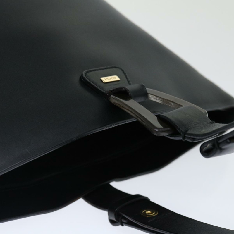 【日本直送】GUCCI 手提包 皮革 黑色 正品 71508-5