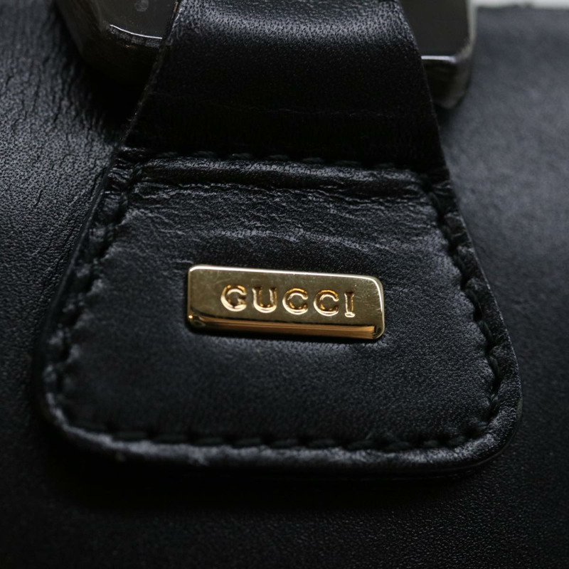 【日本直送】GUCCI 手提包 皮革 黑色 正品 71508-8