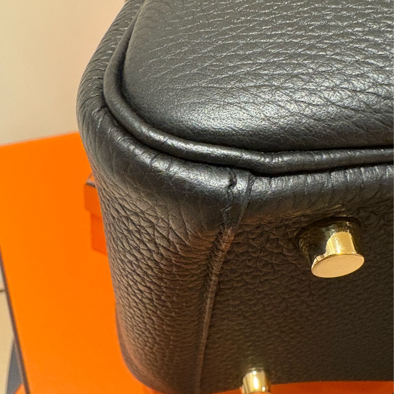 （9成新）Hermes 愛馬仕 Lindy26 黑金-10