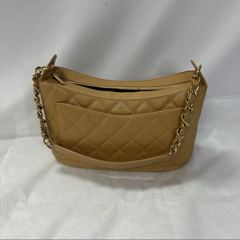 Chanel 奶茶色腋下包、半月包-26