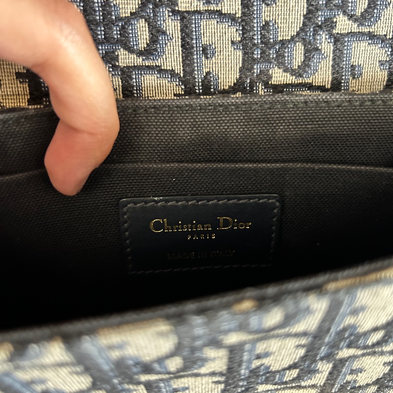 DIOR BOX 30 MONTAIGNE 蒙田藍色老花包郵差包-3