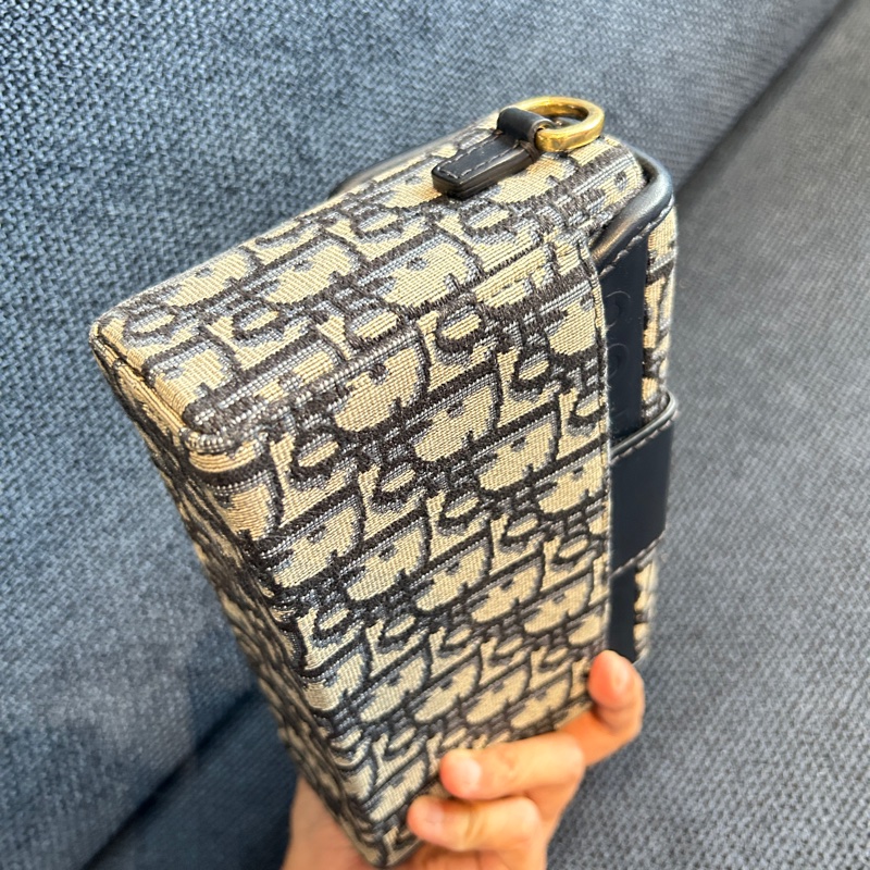 DIOR BOX 30 MONTAIGNE 蒙田藍色老花包郵差包-7