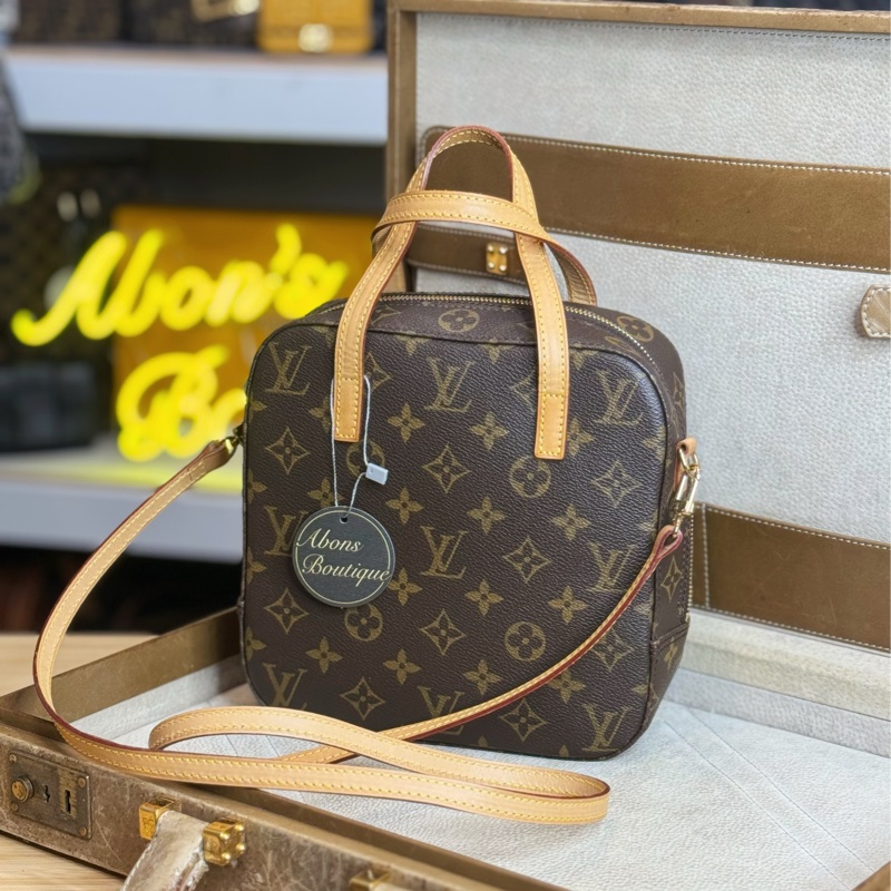 Louis Vuitton 老花飯盒包/手提斜背包✨中古夯款-0