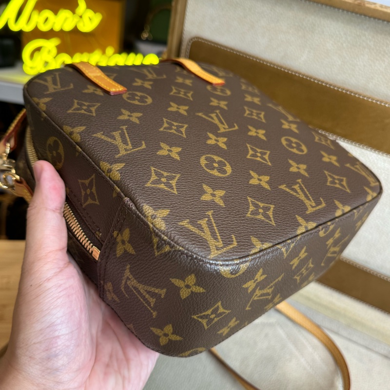 Louis Vuitton 老花飯盒包/手提斜背包✨中古夯款-7