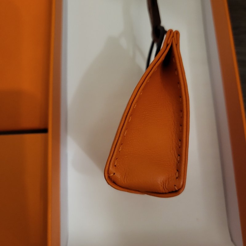 Hermes 經典愛馬仕小橘紙袋吊飾掛飾-4
