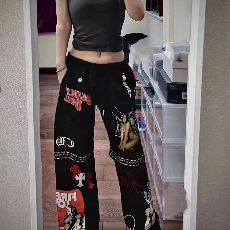Chrome Hearts x Deadly doll聯名款褲子-2