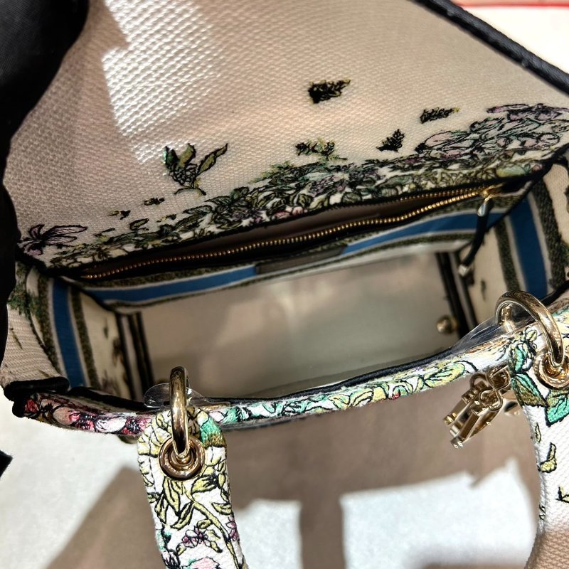 DIOR Lady D-lite刺繡動物花園手袋 戴妃包-4