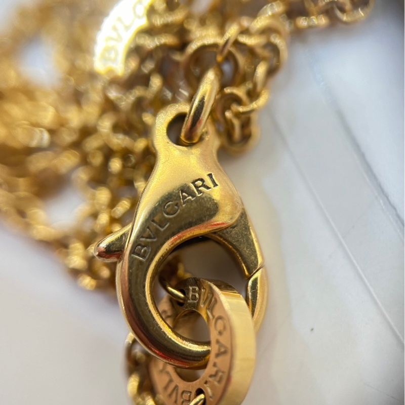 BVLGARI B.zero1 玫瑰金18K 小蠻腰滿鑽彈簧項鍊-8