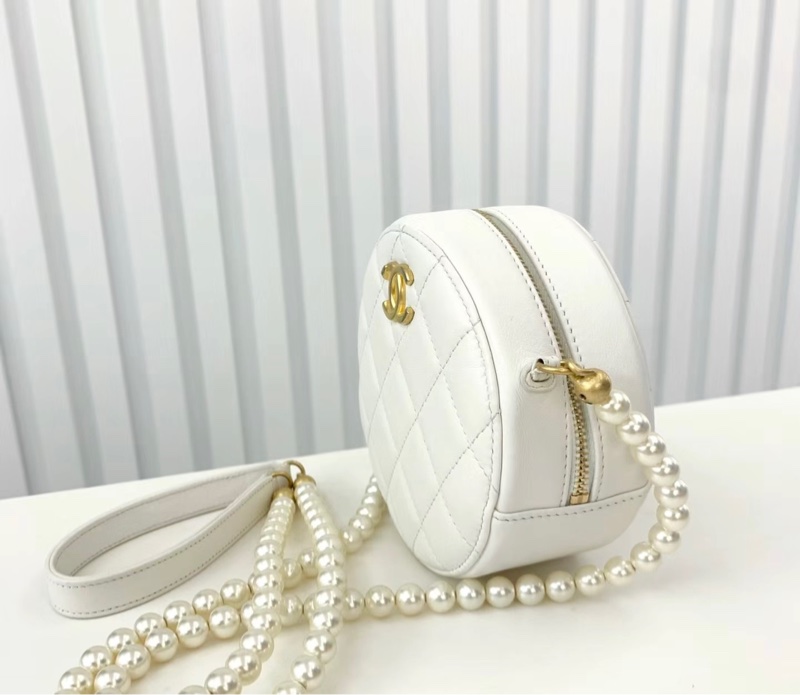 【哥吉拉精品時尚】Chanel 珍珠鏈圓餅包-4