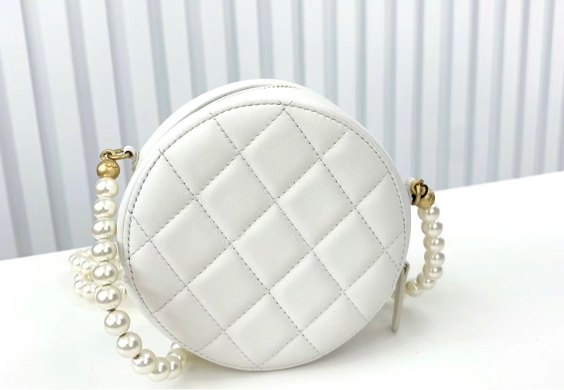 【哥吉拉精品時尚】Chanel 珍珠鏈圓餅包-6