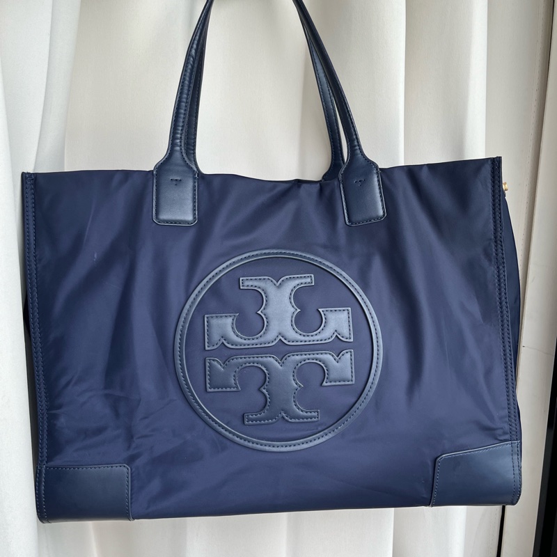 🔥限時特價至7/25🧸（近全新未使用）Tory Burch TB 托特包 手提包 購物袋 旅行袋 大容量-0